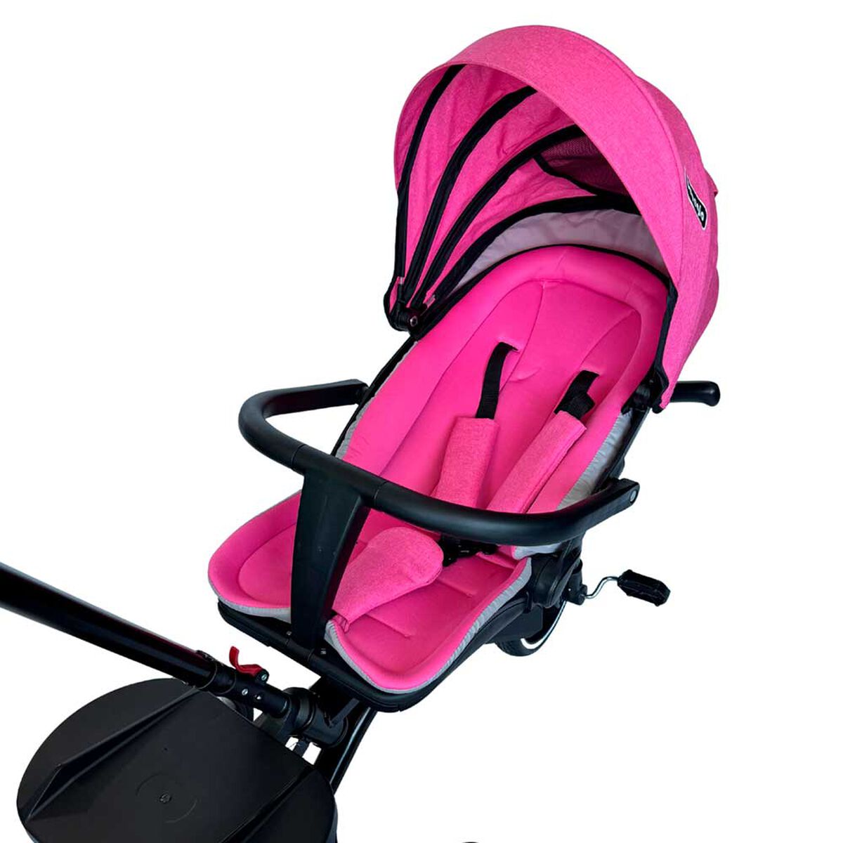 Triciclo Coche Cuna Trike Plus 360 Bth RS-4090 Fucsia Bebeglo