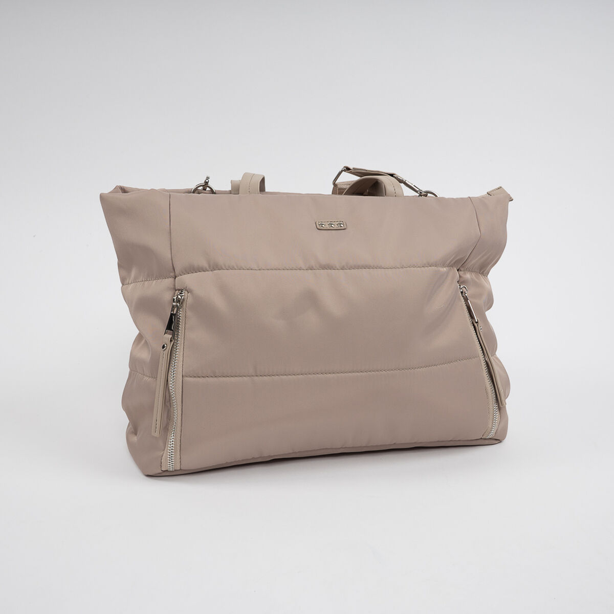 Cartera Tote Beige Mujer Icono