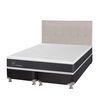 Box Spring CIC Base Dividida 2 Plazas New Ortopedic + Respaldo Tigris