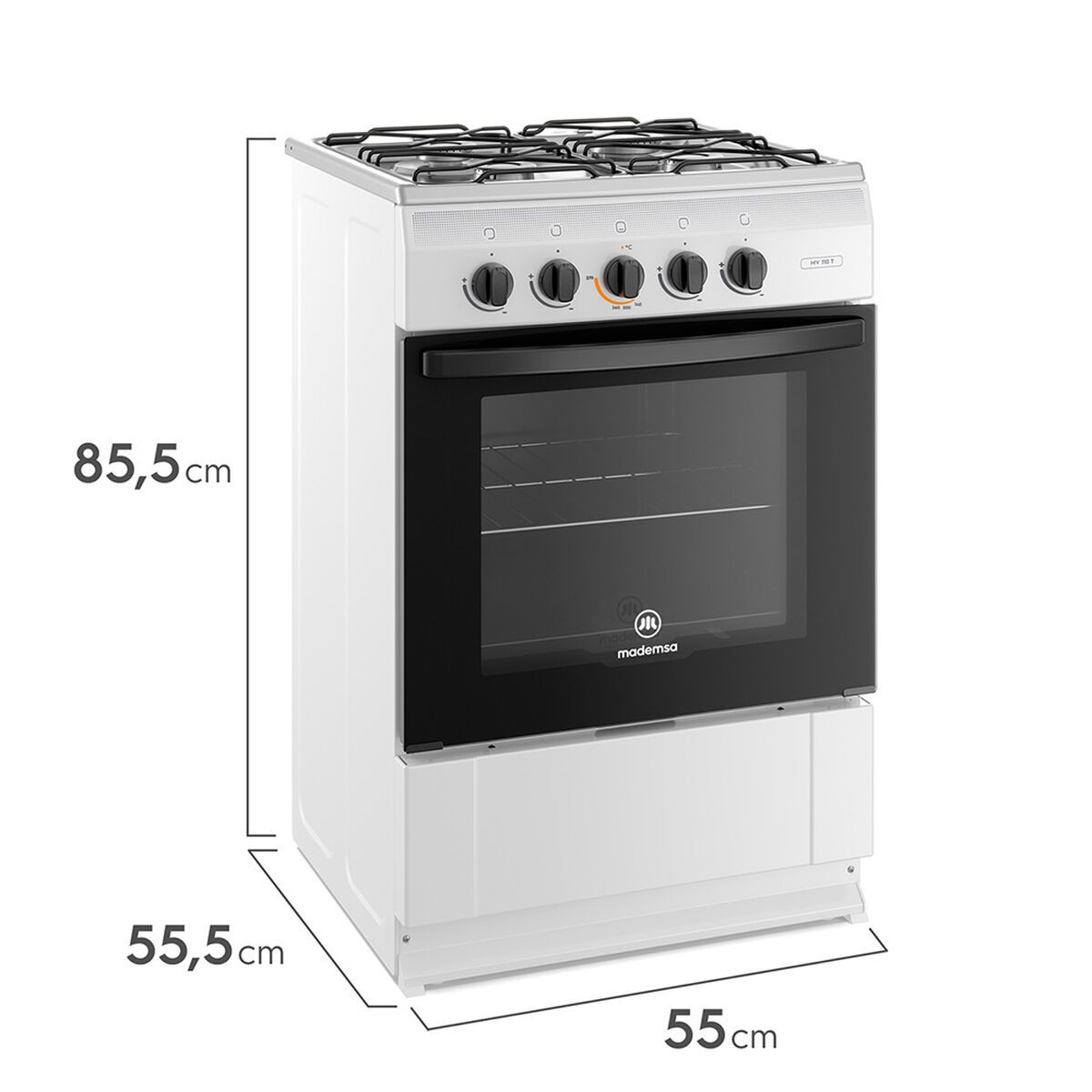 Cocina a Gas Mademsa MV 110 T 4 Quemadores