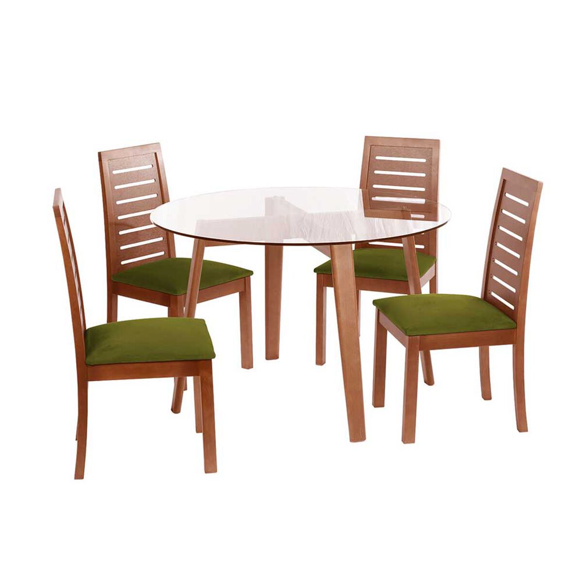 Juego de Comedor Latam Home Valencia 4 Sillas Verde