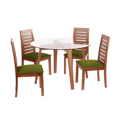 Juego de Comedor Latam Home Valencia 4 Sillas Verde