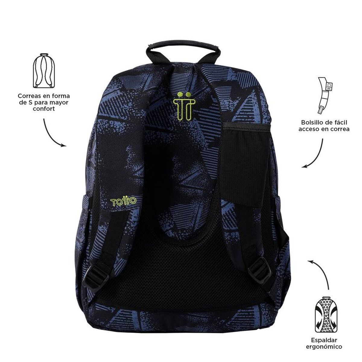 Mochila Azul Oscuro Totto