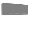 Mueble de Cocina Aereo Vekkahome Opie 3 Puertas Gris