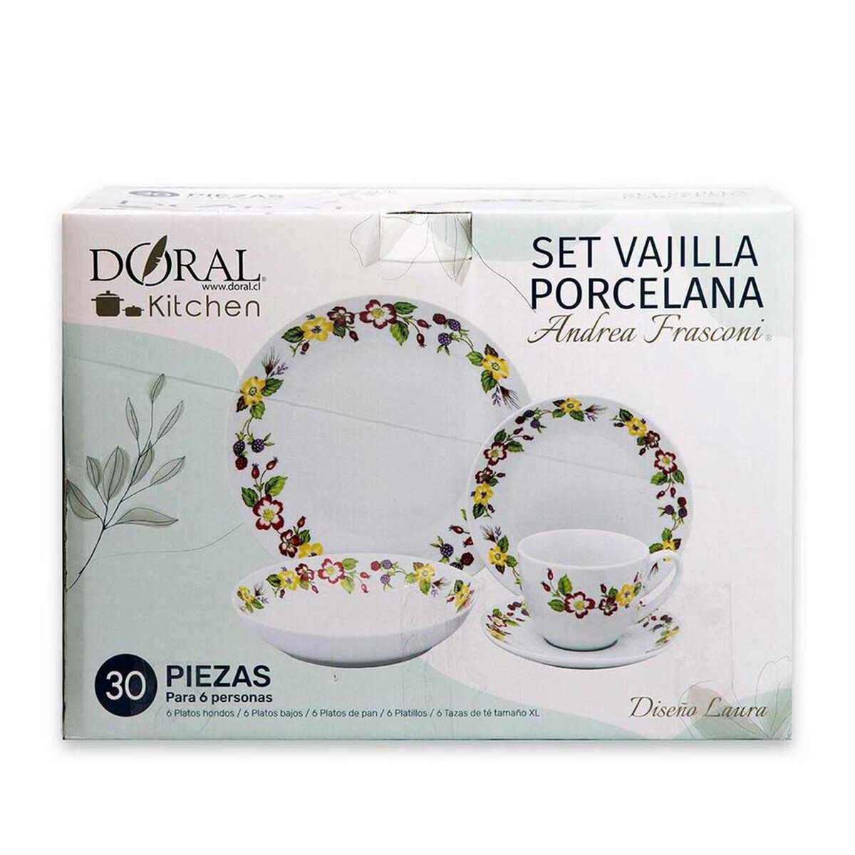 Vajilla Doral Laura 30 Piezas