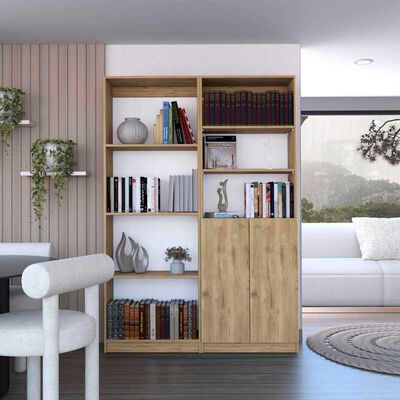 Estante + Estante 2 Puertas TuHome Home Macadamia