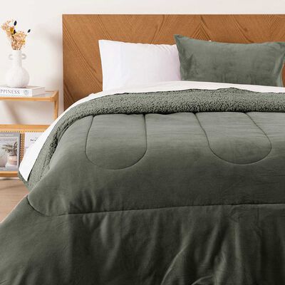 Imagen 1 del producto Plumón Mashini Coral Sherpa 1.5 Plazas Verde