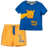 Conjunto Short + Polera Chess Baby azul, celeste