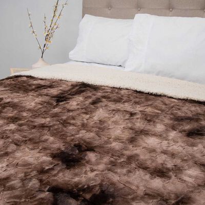 Imagen 2 del producto Frazada Poliéster Doral King Deluxe Café