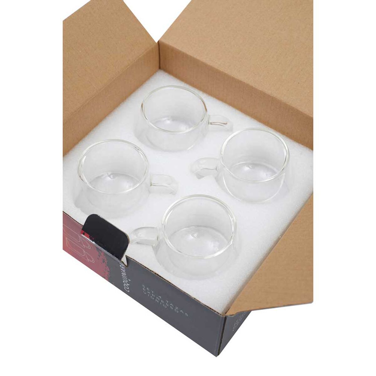 Set 4 Tazas Expresso Vidrio Coquinaria