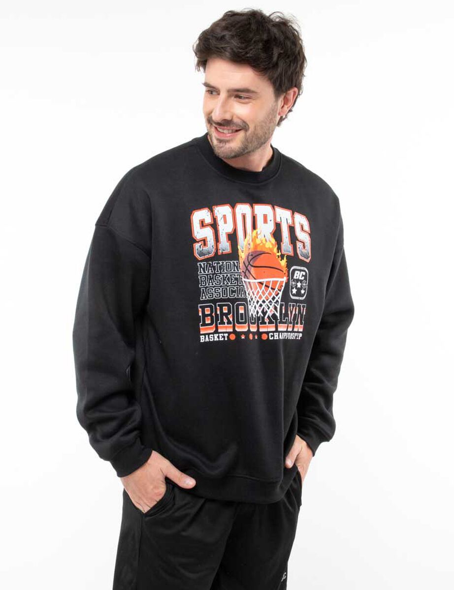 Poleron Deportivo Hombre Black County