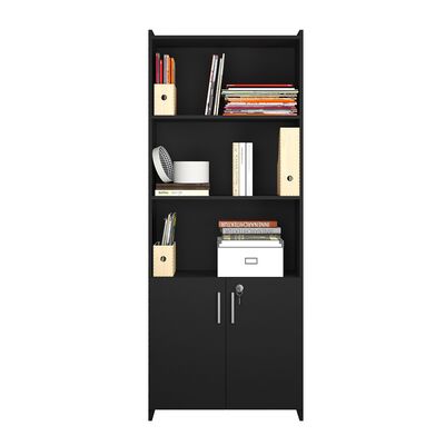 Imagen 2 del producto Librero Home Mobili Hilton 2 Puertas Negro