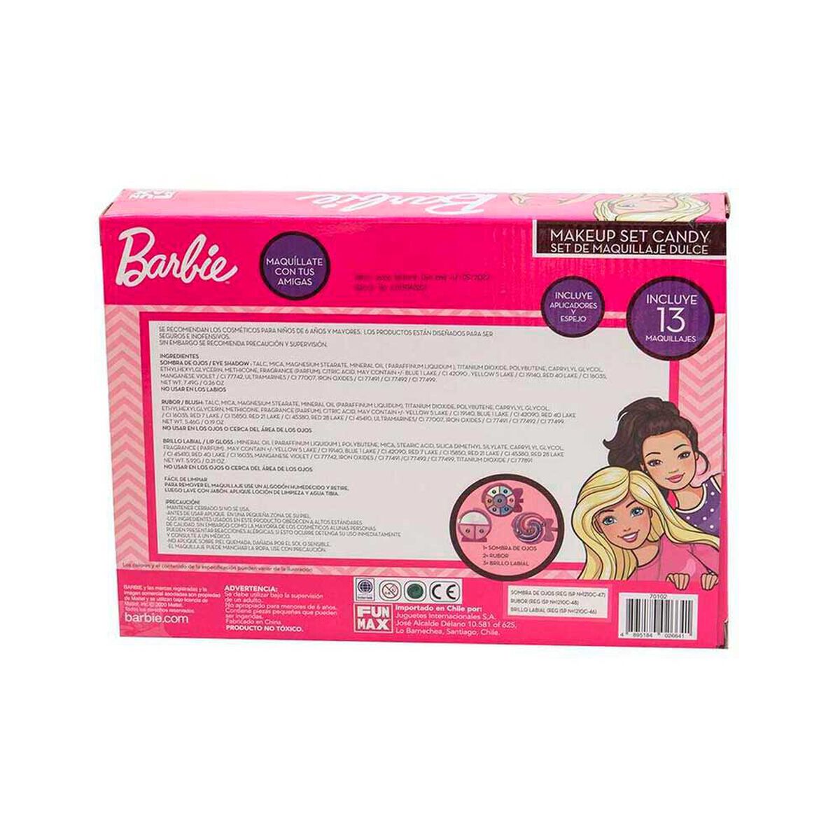 Set de Maquillaje Infantil Barbie