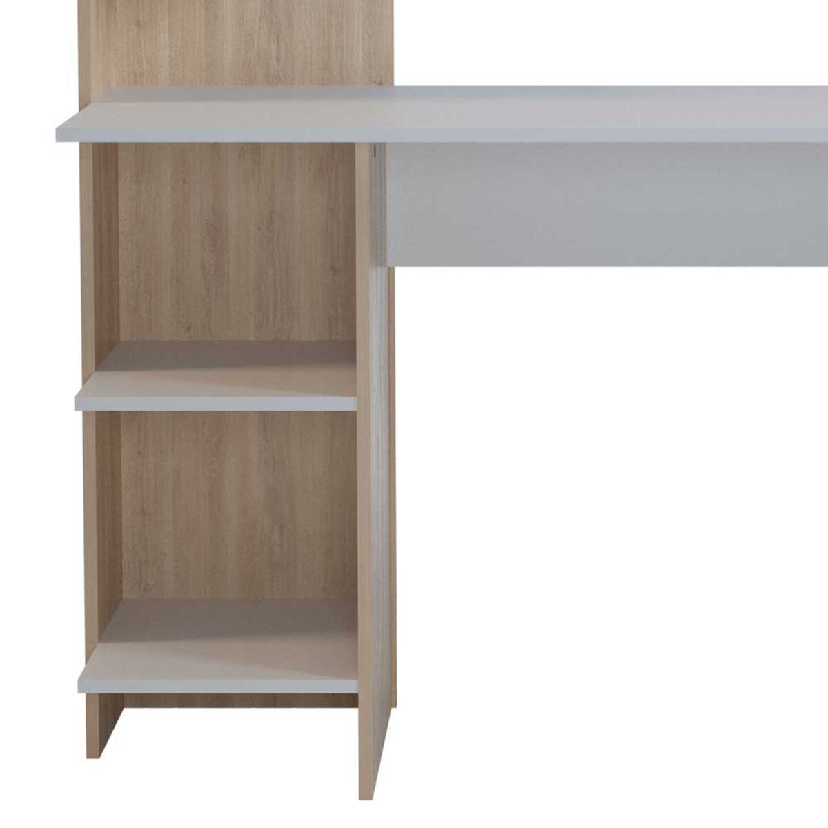 Escritorio Silcosil Biblioteca Blanco Madera