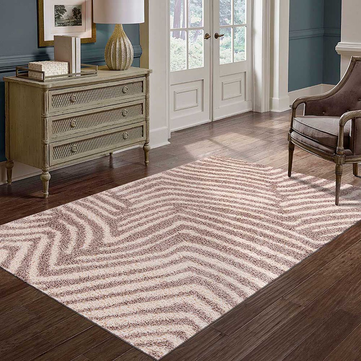 Alfombra Idetex Shaggy Guiza 170 x 230 cm Beige