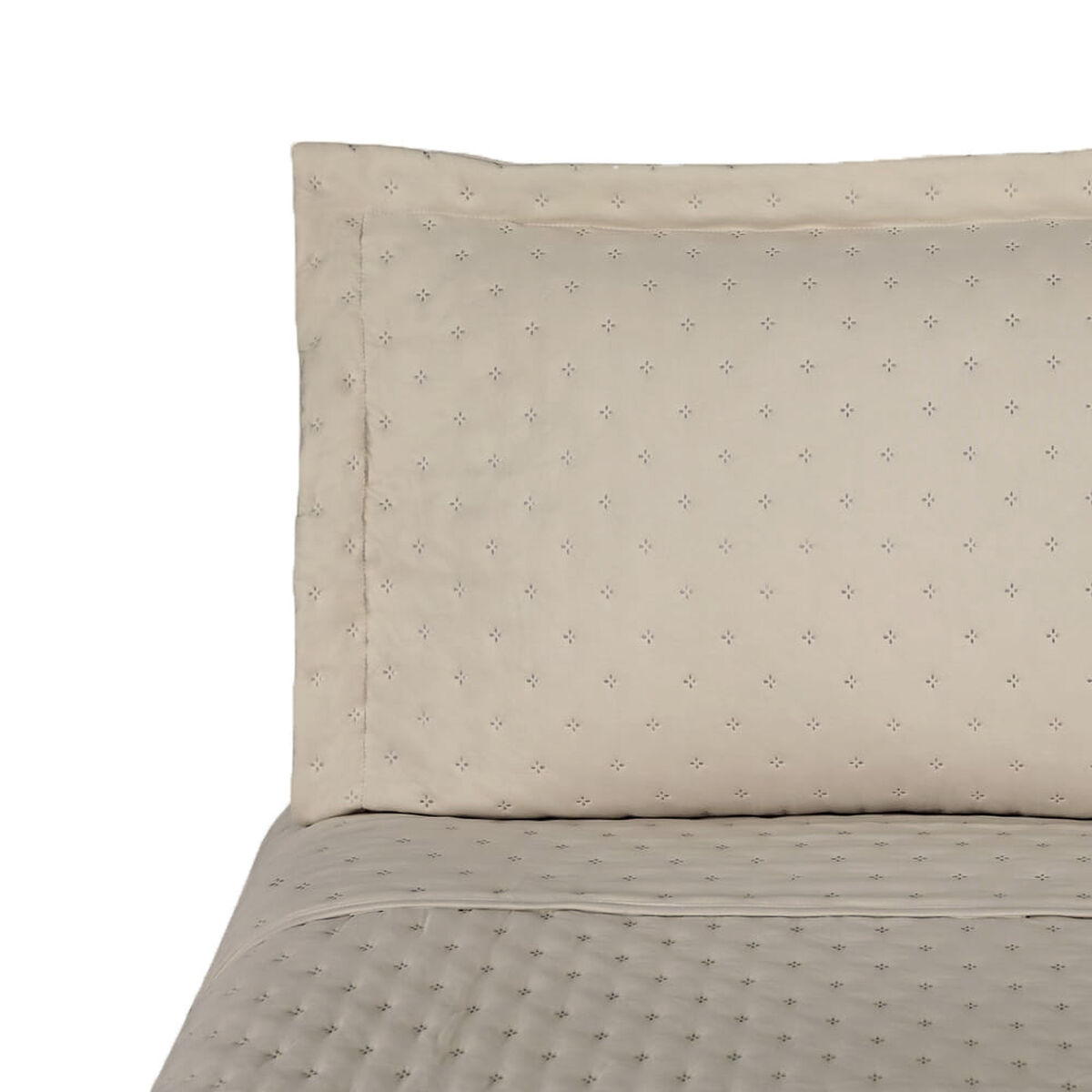 Quilt CIC 2 Plazas Taupe Microfibra