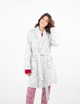 Imagen 1 del producto Bata Corazón Mujer Icono Gris