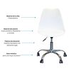 Silla de Escritorio Arthome Shanghai Blanca