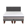 Cama Europea CIC Base Dividida King Balance + Respaldo Eufrates