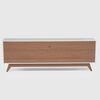 Rack TV Roca Ulmo Hasta 75" Blanco