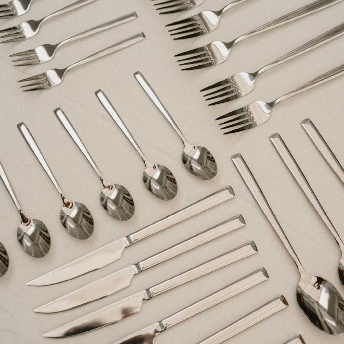 Set de Cuchillería Simplit Sicilia 30 Piezas Blanco