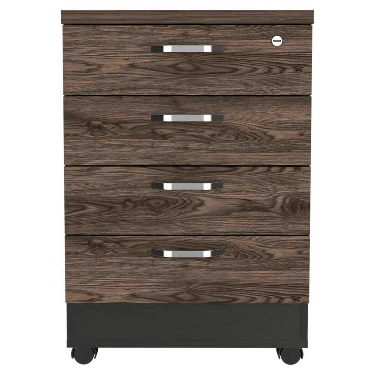 Mueble Archivador TuHome Home Office 4 Cajones Negro Soft Co&ntilde;ac