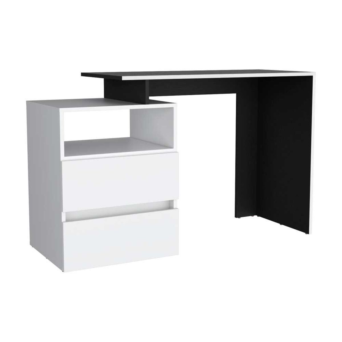 Escritorio Recto TuHome Rookie 2 Cajones Blanco