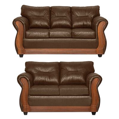 Juego de Living Black Factory Toronto 5 Cuerpos Café