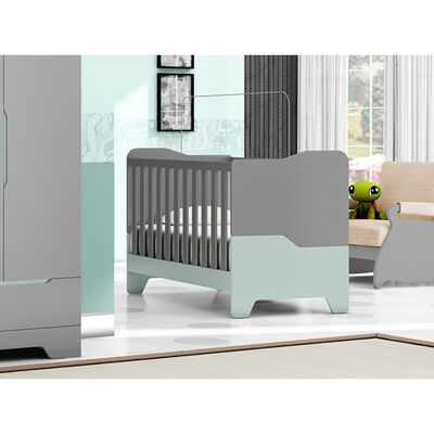 Cuna Casanova Mini Luna Gris/Azul