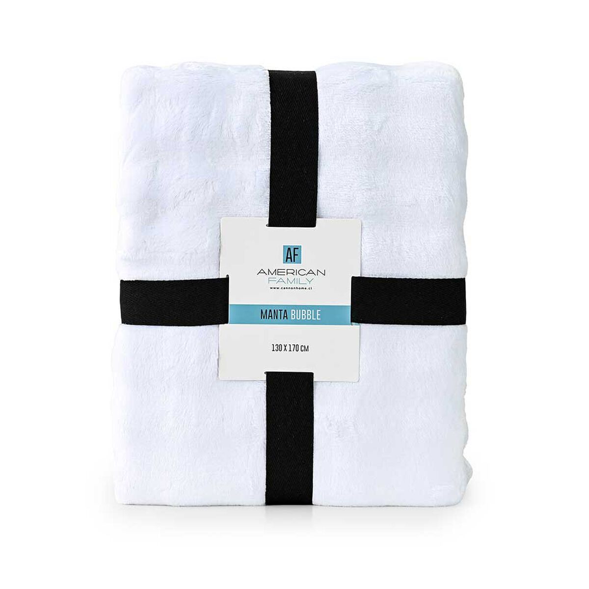 Manta American Family Piel Buble White 130x170 cm