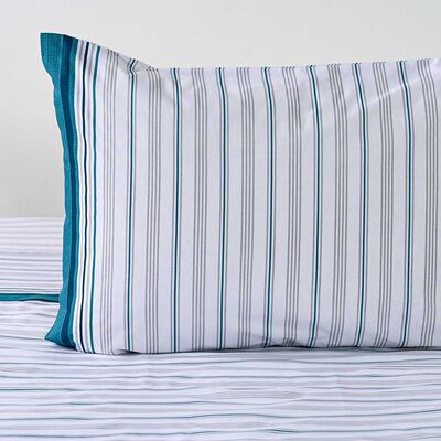 Juego de Sábanas American Family 1 Plaza 144 Hilos Oasis Verde