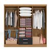 Closet Yardas Isabela 6 Puertas 2 Cajones Freij&oacute; Negro