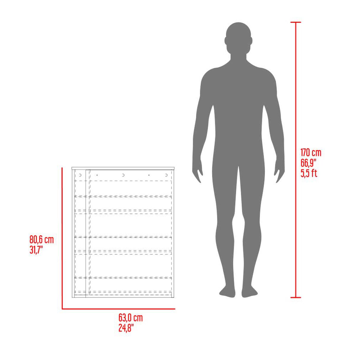 Zapatero Organizador Tuhome Dassel Blanco-Fresno