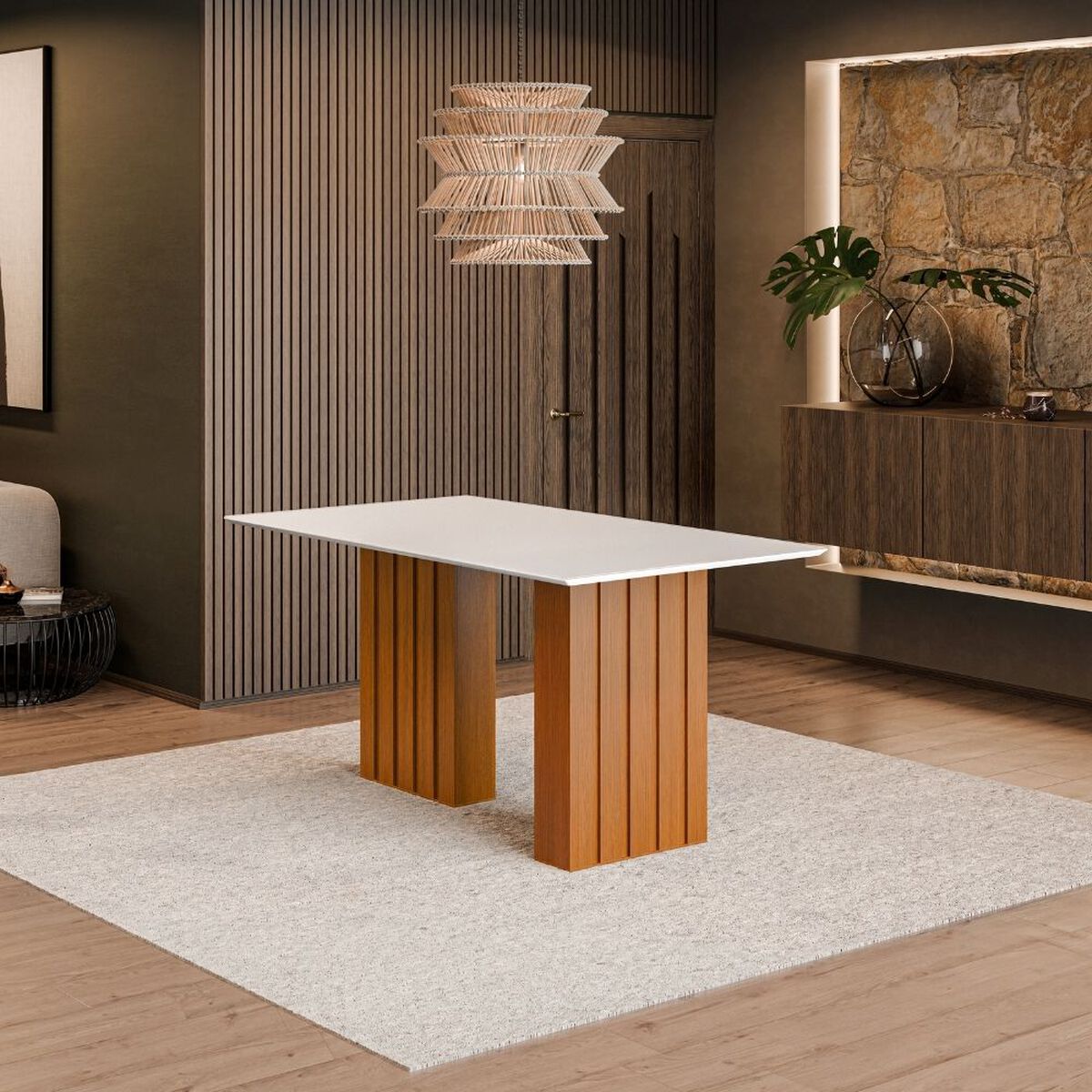 Juego de Comedor Exit Santiago 6 Sillas Blanco