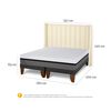 Cama Europea CIC Base Dividida King Balance + Respaldo Panaro