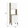 Mueble de Cocina Roca Arizona 4 Puertas Blanco