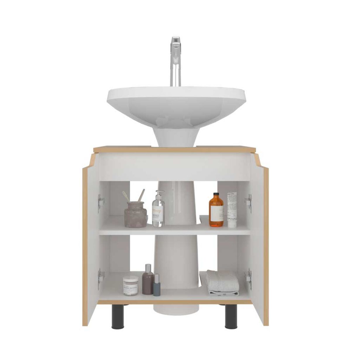 Mueble para Lavamanos Tuhome Marlo Fresno Europeo Blanco