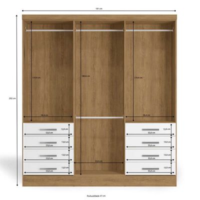 Imagen 2 del producto Clóset Yardas S338 6 Puertas 8 Cajones