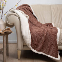 Manta de Poliéster Doral 1 Plaza Deluxe Café