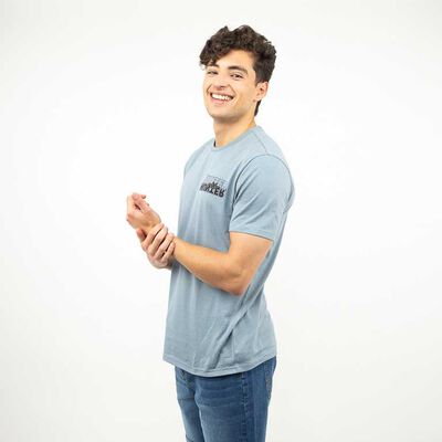 Polera Con Estampado Manga Corta Hombre Icono