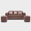 Sofá Mexx Muebles Ginebra 5 Cuerpos Chocolate