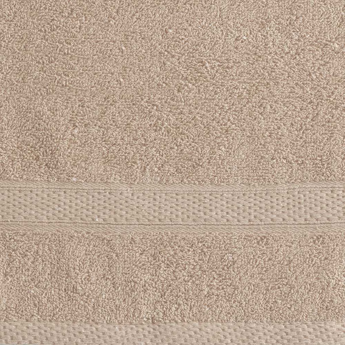 Set 2 Toallas de Baño Plumetti Colorix 68 x 137 cm Taupe