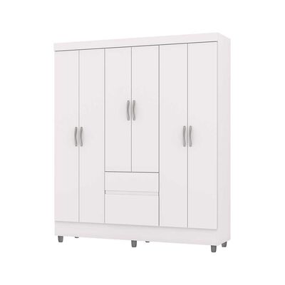 Imagen 2 del producto Combo Closet Vekkahome Americano 6 y 4 Puertas Blanca