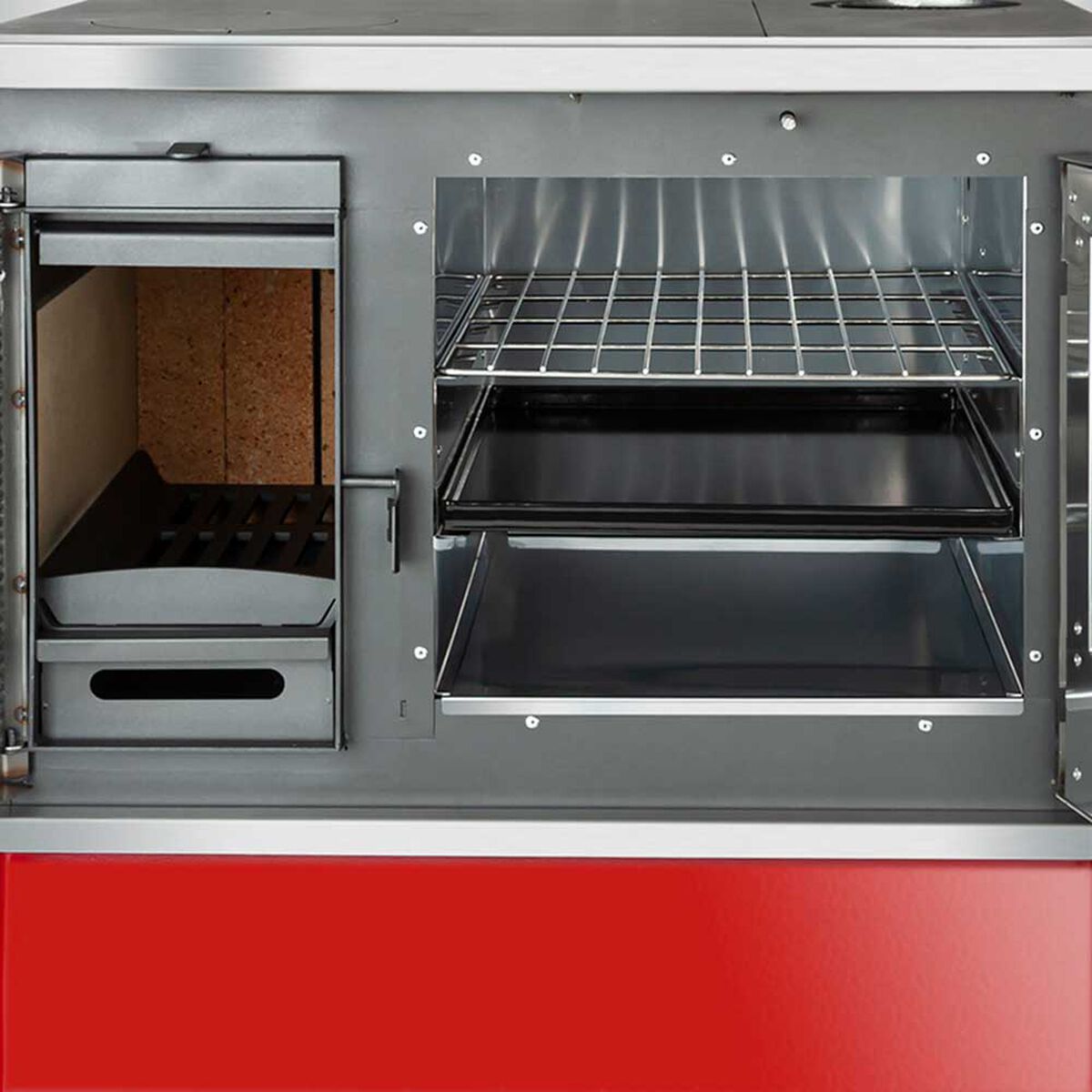 Cocina a Leña Amesti Allegra Roja