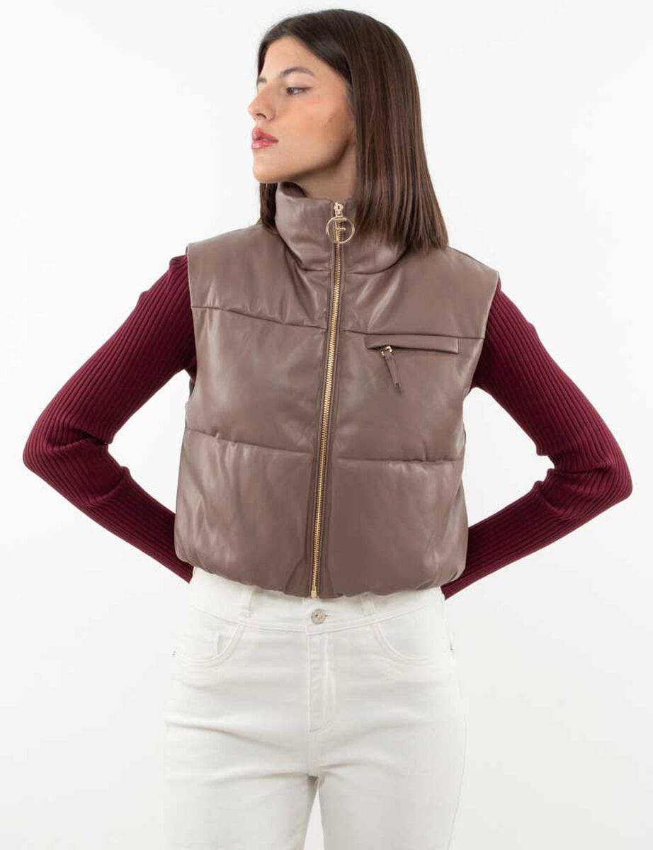 Parka Puffa Sin Mangas Mujer Fiorucci