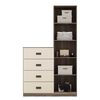 Cómoda Onessta Estilo Demolicion 4 Cajones 1 Puerta