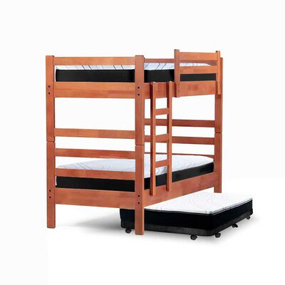 Camarote Triple Latam Home 1 Plaza Zen + Colchón Pro Negro