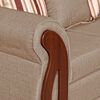 Sofá Seccional Ruzam Mobel Isidora 5 Cuerpos Lino Beige