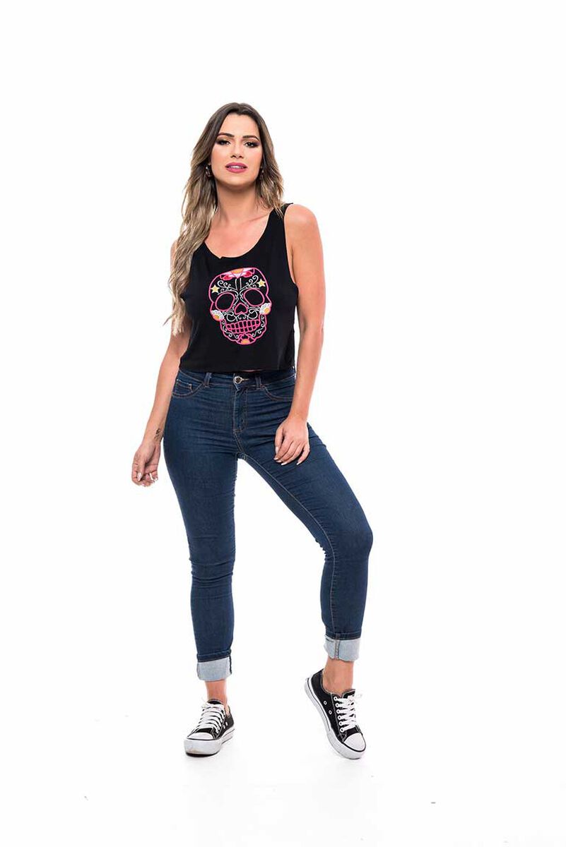 Polera Sin Mangas Mujer Rock Caviar