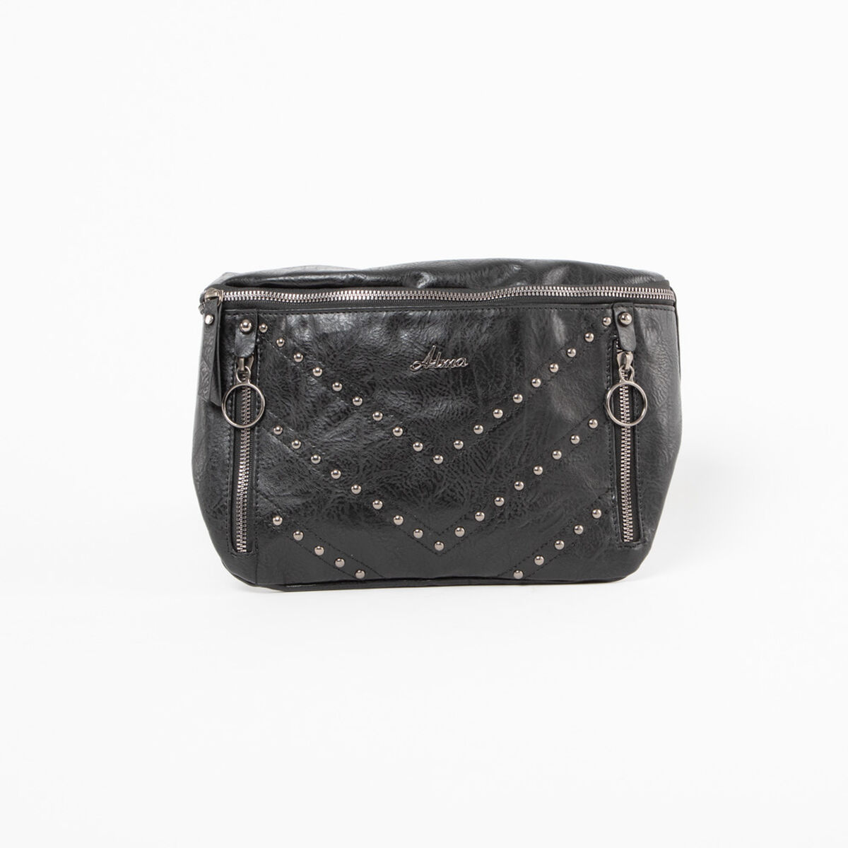 Bolso Eco Cuero Negro Alma